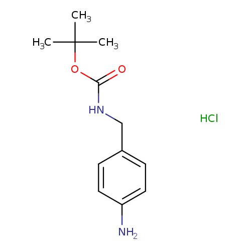 Carbamic acid, N-[(4-aminophenyl)methyl]-, 1,1-dimethylethyl ester, hydrochloride (1:1)