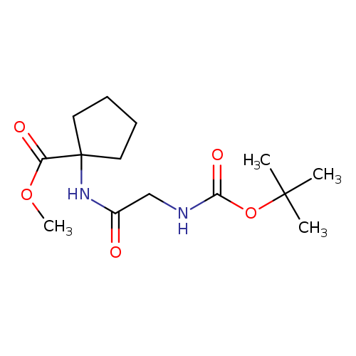 METHYL 1-([N-(TERT-BUTOXYCARBONYL)GLYCYL]AMINO)CYCLOPENTANECARBOXYLATE