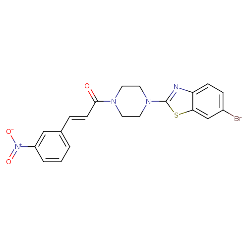 (2E)-1-[4-(6-bromo-1,3-benzothiazol-2-yl)piperazin-1-yl]-3-(3-nitrophenyl)prop-2-en-1-one
