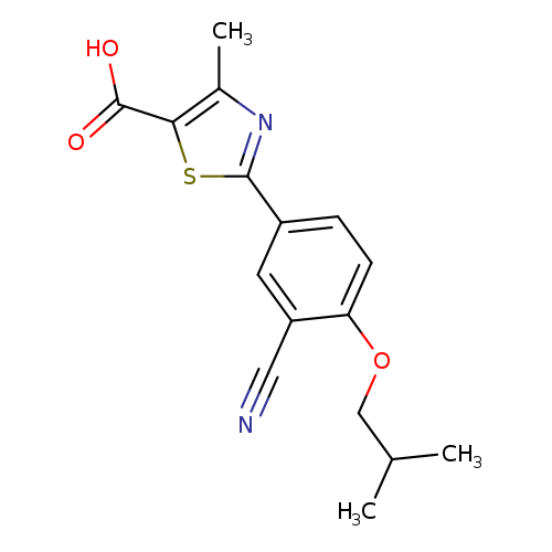2-[3-cyano-4-(2-methylpropoxy)phenyl]-4-methyl-1,3-thiazole-5-carboxylic acid