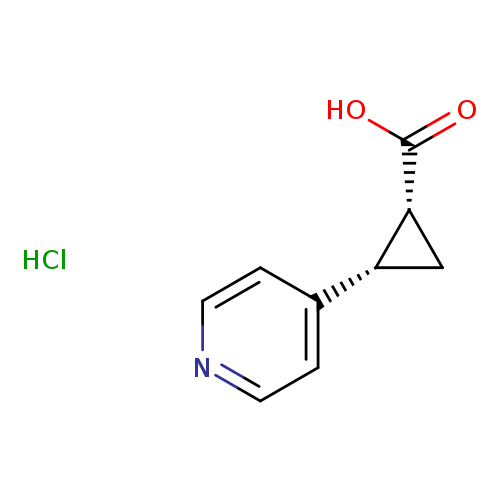 rac-(1R,2S)-2-(pyridin-4-yl)cyclopropane-1-carboxylicacidhydrochloride,cis
