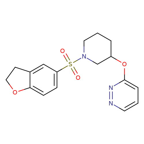3-{[1-(2,3-dihydro-1-benzofuran-5-sulfonyl)piperidin-3-yl]oxy}pyridazine