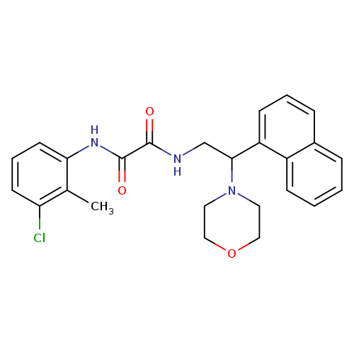N-(3-chloro-2-methylphenyl)-N'-[2-(morpholin-4-yl)-2-(naphthalen-1-yl)ethyl]ethanediamide