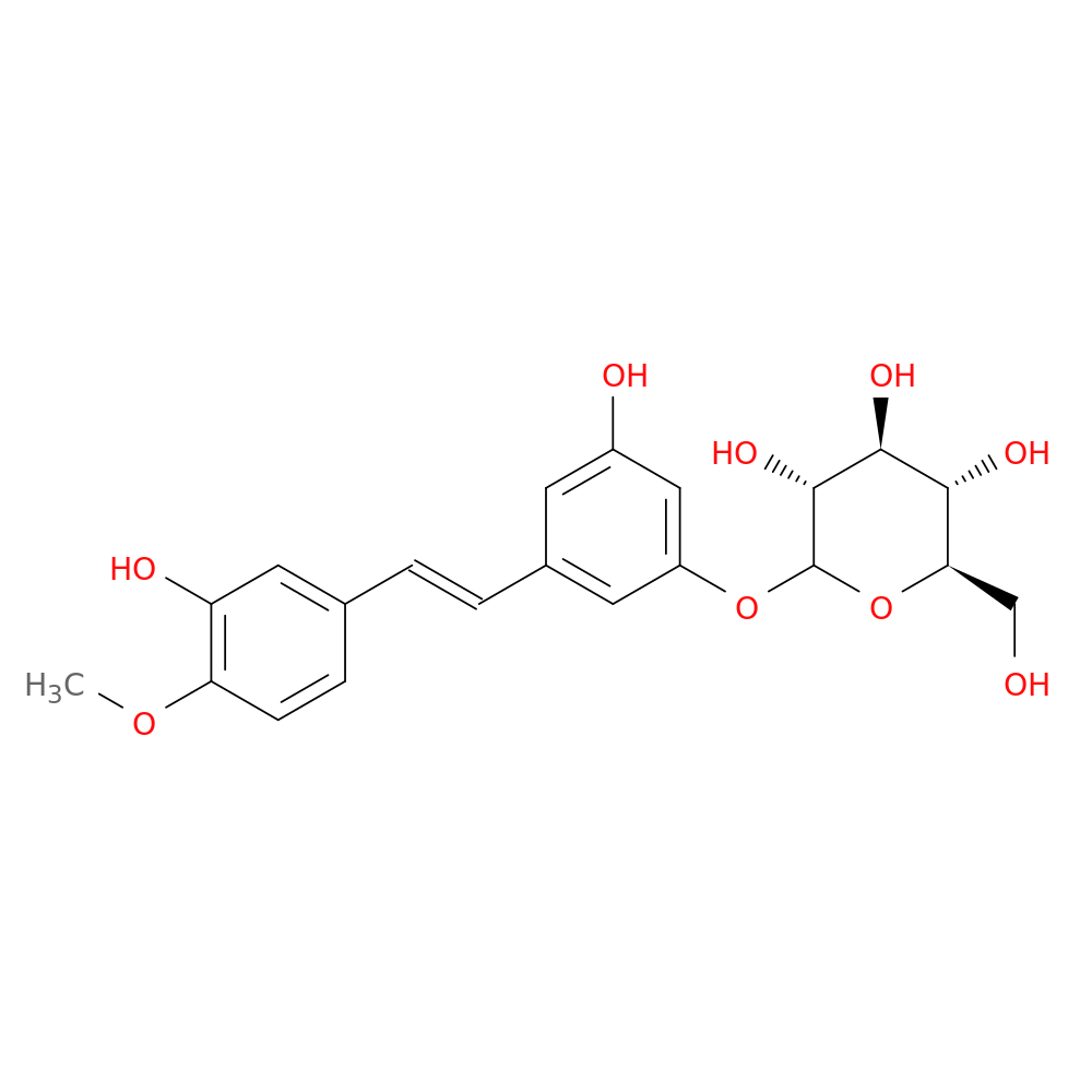 4'-Methoxy-3,3',5-stilbenetriol-3-glucoside