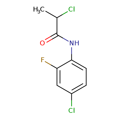 2-chloro-N-(4-chloro-2-fluorophenyl)propanamide