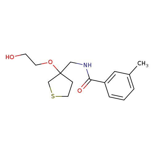 N-{[3-(2-hydroxyethoxy)thiolan-3-yl]methyl}-3-methylbenzamide