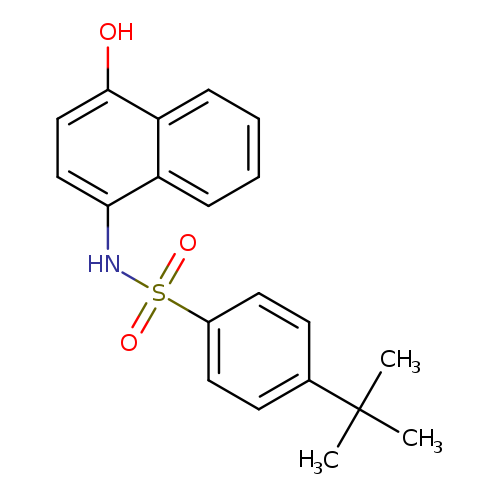 4-tert-butyl-N-(4-hydroxynaphthalen-1-yl)benzene-1-sulfonamide