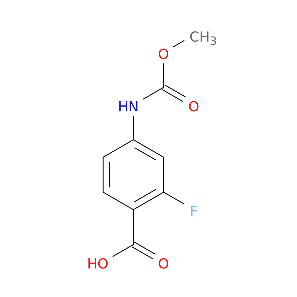 2-fluoro-4-[(methoxycarbonyl)amino]benzoic acid