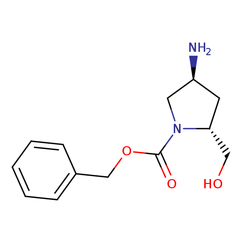 1-Pyrrolidinecarboxylic acid, 4-amino-2-(hydroxymethyl)-, phenylmethyl ester, (2R,4S)-