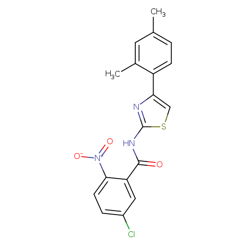 5-chloro-N-[4-(2,4-dimethylphenyl)-1,3-thiazol-2-yl]-2-nitrobenzamide