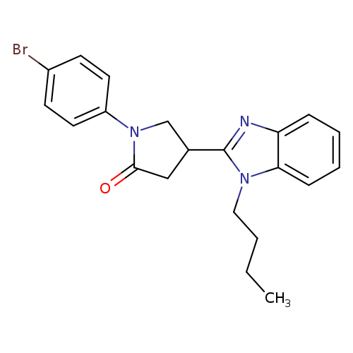 1-(4-bromophenyl)-4-(1-butyl-1H-1,3-benzodiazol-2-yl)pyrrolidin-2-one