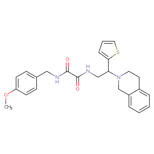 N'-[(4-methoxyphenyl)methyl]-N-[2-(1,2,3,4-tetrahydroisoquinolin-2-yl)-2-(thiophen-2-yl)ethyl]ethanediamide