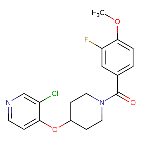 3-chloro-4-{[1-(3-fluoro-4-methoxybenzoyl)piperidin-4-yl]oxy}pyridine