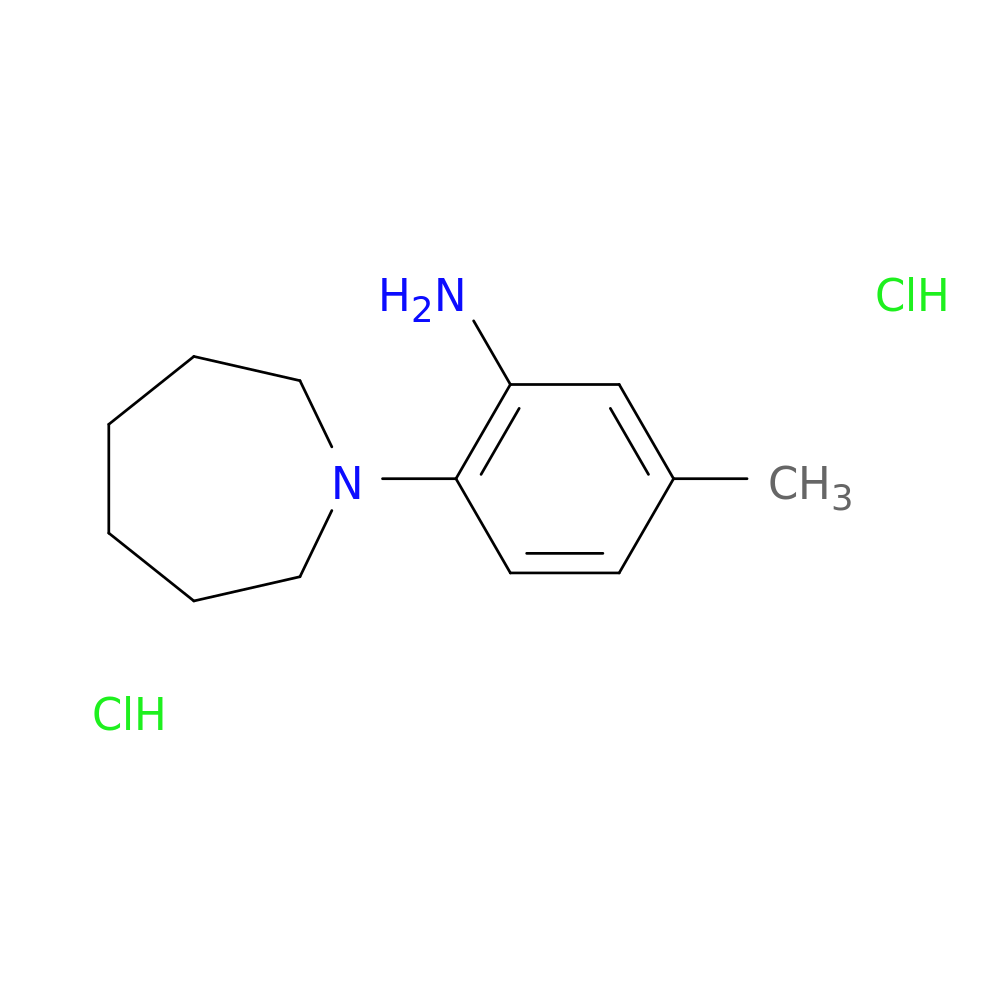 [2-(1-azepanyl)-5-methylphenyl]amine dihydrochloride