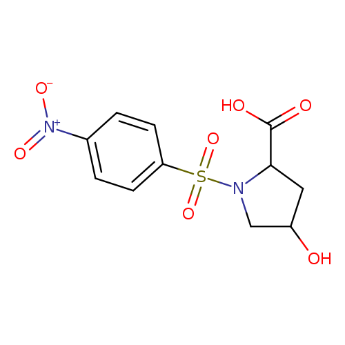 4-hydroxy-1-(4-nitrobenzenesulfonyl)pyrrolidine-2-carboxylic acid