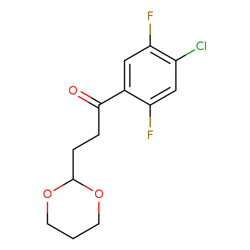 4'-Chloro-2',5'-difluoro-3-(1,3-dioxan-2-yl)-propiophenone