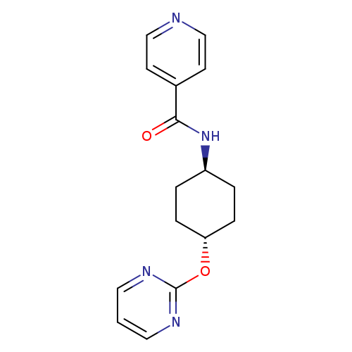 N-[(1r,4r)-4-(pyrimidin-2-yloxy)cyclohexyl]pyridine-4-carboxamide
