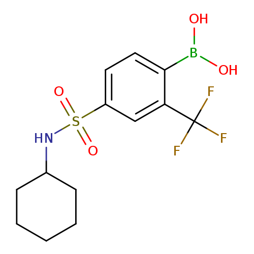 4-(N-Cyclohexylsulfamoyl)-2-trifluoromethylphenylboronic acid