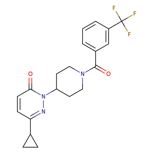 6-cyclopropyl-2-{1-[3-(trifluoromethyl)benzoyl]piperidin-4-yl}-2,3-dihydropyridazin-3-one