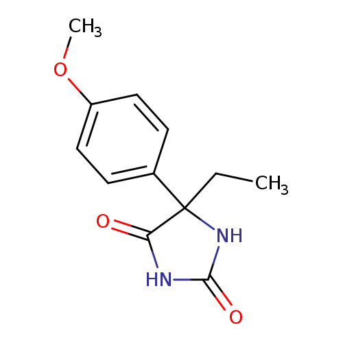 2,4-Imidazolidinedione, 5-ethyl-5-(4-methoxyphenyl)-