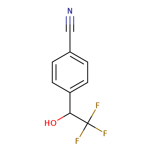 Benzonitrile, 4-(2,2,2-trifluoro-1-hydroxyethyl)- (9CI)