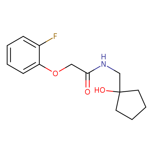 2-(2-fluorophenoxy)-N-[(1-hydroxycyclopentyl)methyl]acetamide