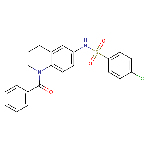 N-(1-benzoyl-1,2,3,4-tetrahydroquinolin-6-yl)-4-chlorobenzene-1-sulfonamide