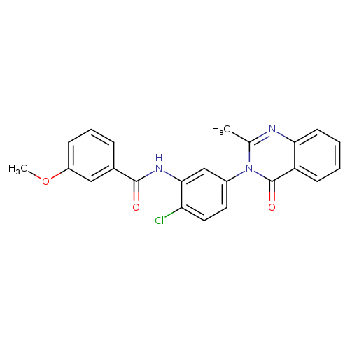 N-[2-chloro-5-(2-methyl-4-oxo-3,4-dihydroquinazolin-3-yl)phenyl]-3-methoxybenzamide