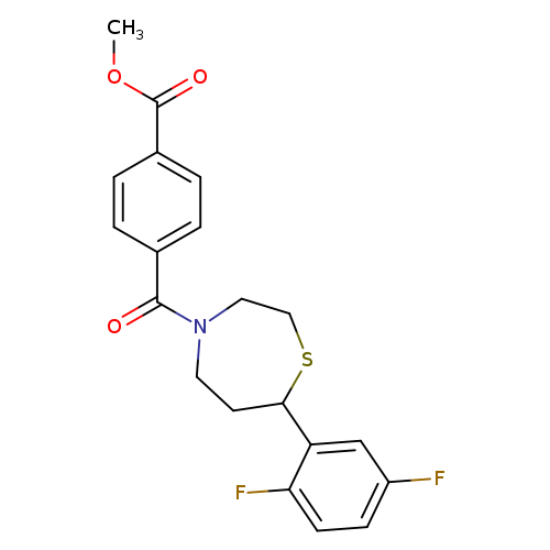 methyl 4-[7-(2,5-difluorophenyl)-1,4-thiazepane-4-carbonyl]benzoate