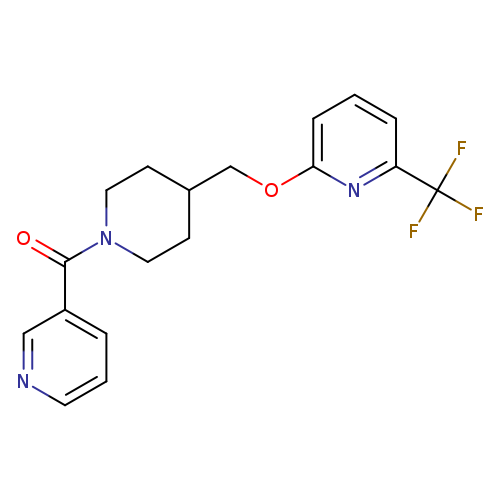 2-{[1-(pyridine-3-carbonyl)piperidin-4-yl]methoxy}-6-(trifluoromethyl)pyridine