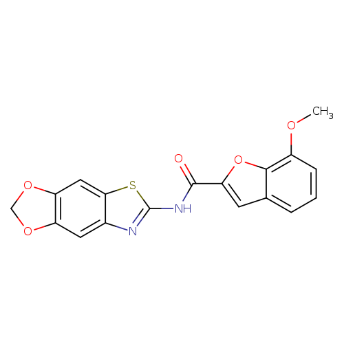 N-{4,6-dioxa-10-thia-12-azatricyclo[7.3.0.0^{3,7}]dodeca-1(9),2,7,11-tetraen-11-yl}-7-methoxy-1-benzofuran-2-carboxamide