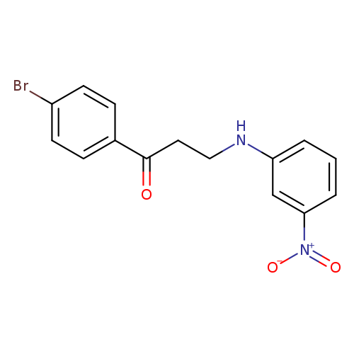 1-(4-Bromophenyl)-3-((3-nitrophenyl)amino)propan-1-one
