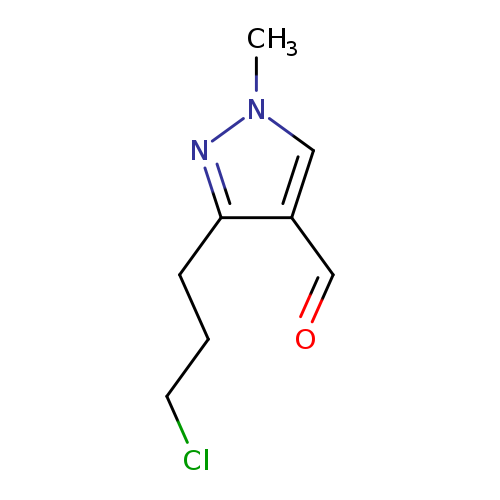 3-(3-chloropropyl)-1-methyl-1H-pyrazole-4-carbaldehyde