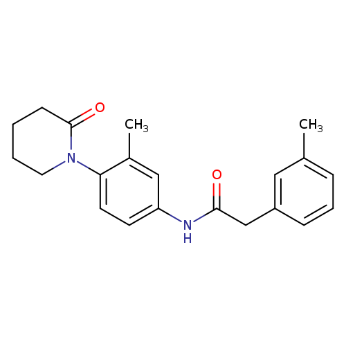 N-[3-methyl-4-(2-oxopiperidin-1-yl)phenyl]-2-(3-methylphenyl)acetamide