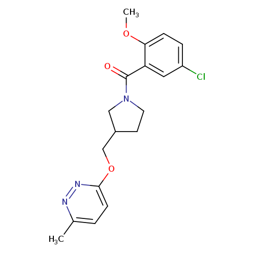 3-{[1-(5-chloro-2-methoxybenzoyl)pyrrolidin-3-yl]methoxy}-6-methylpyridazine
