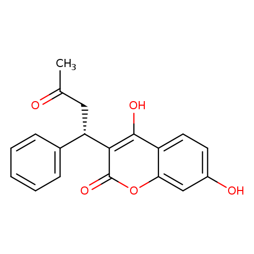 2H-1-Benzopyran-2-one, 4,7-dihydroxy-3-[(1S)-3-oxo-1-phenylbutyl]-