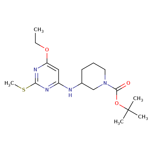 3-(6-Ethoxy-2-methylsulfanyl-pyrimidin-4-ylamino)-piperidine-1-carboxylic acid tert-butyl ester