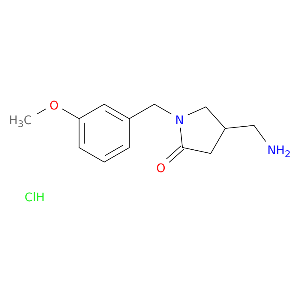 (4R)-4-(aminomethyl)-1-[(3-methoxyphenyl)methyl]pyrrolidin-2-one