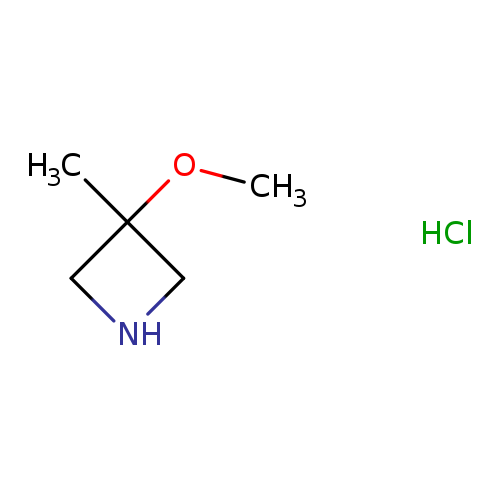 Azetidine, 3-​methoxy-​3-​methyl-​, hydrochloride (1:1)