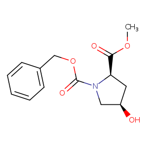 1,2-Pyrrolidinedicarboxylic acid, 4-hydroxy-, 2-methyl 1-(phenylmethyl) ester, (2R,4R)-