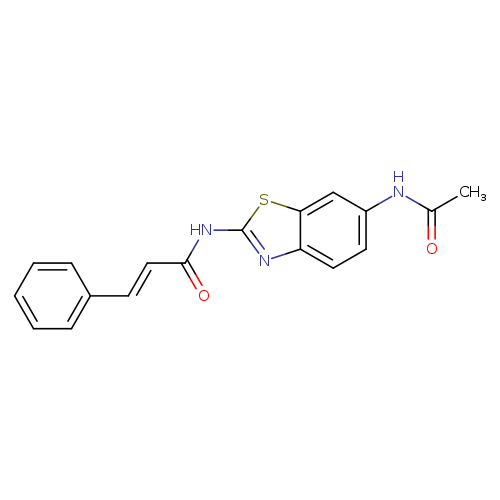 (2E)-N-(6-acetamido-1,3-benzothiazol-2-yl)-3-phenylprop-2-enamide