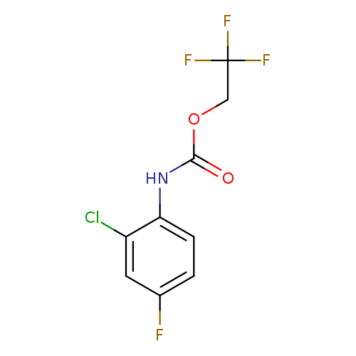 2,2,2-trifluoroethyl N-(2-chloro-4-fluorophenyl)carbamate