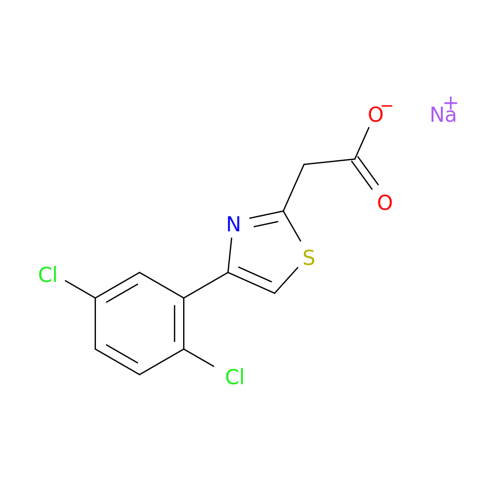 sodium 2-[4-(2,5-dichlorophenyl)-1,3-thiazol-2-yl]acetate