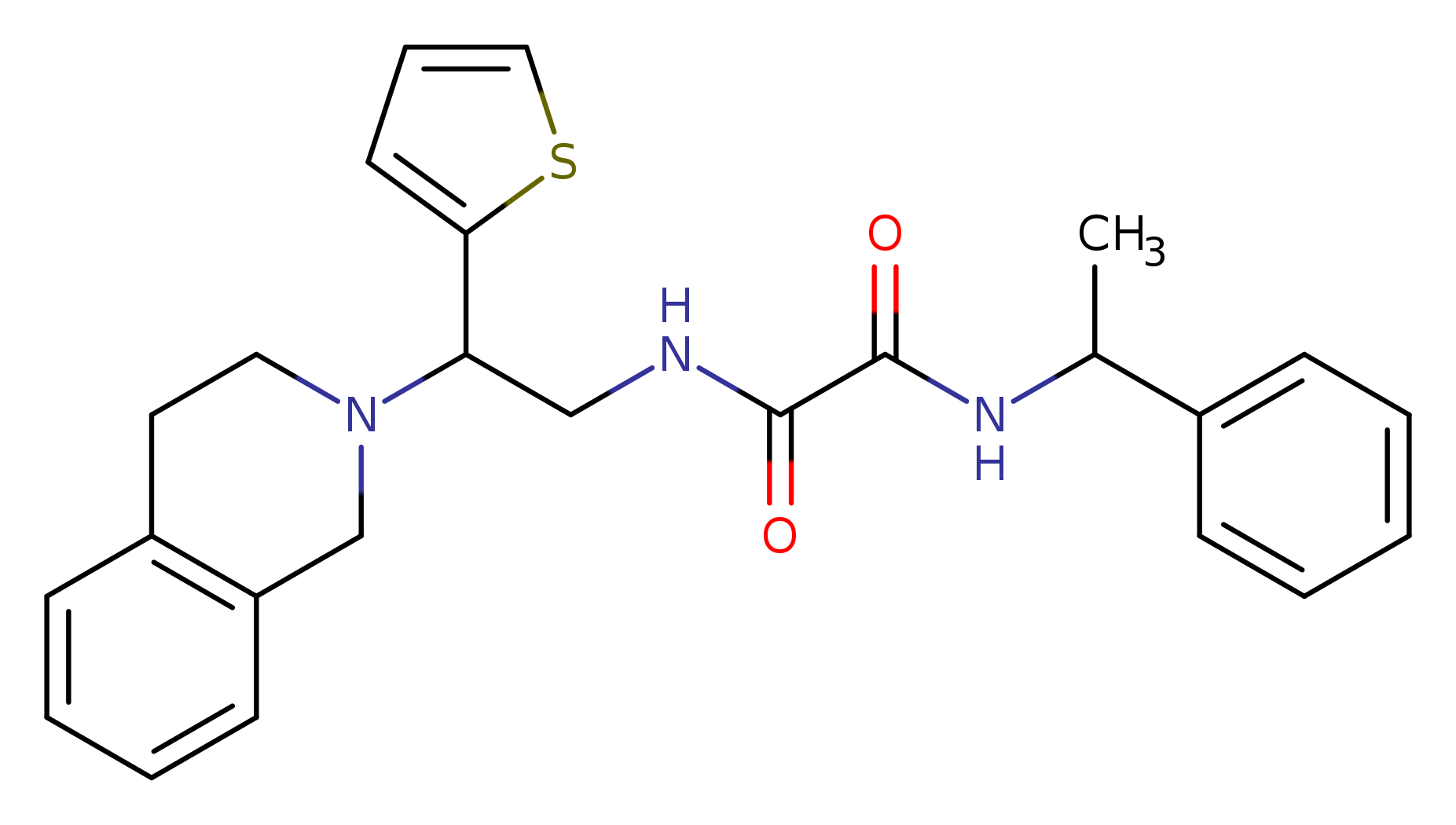 N'-(1-phenylethyl)-N-[2-(1,2,3,4-tetrahydroisoquinolin-2-yl)-2-(thiophen-2-yl)ethyl]ethanediamide