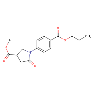 5-Oxo-1-[4-(propoxycarbonyl)phenyl]pyrrolidine-3-carboxylic acid