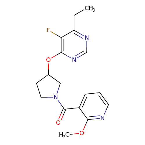 4-ethyl-5-fluoro-6-{[1-(2-methoxypyridine-3-carbonyl)pyrrolidin-3-yl]oxy}pyrimidine