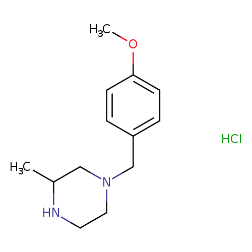 1-[(4-methoxyphenyl)methyl]-3-methylpiperazine;hydrochloride
