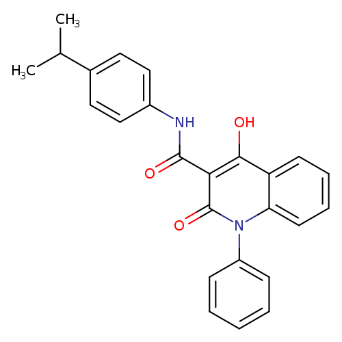 4-hydroxy-2-oxo-1-phenyl-N-[4-(propan-2-yl)phenyl]-1,2-dihydroquinoline-3-carboxamide