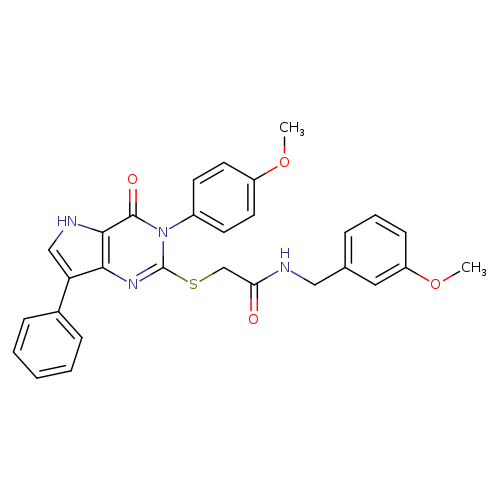 2-{[3-(4-methoxyphenyl)-4-oxo-7-phenyl-3H,4H,5H-pyrrolo[3,2-d]pyrimidin-2-yl]sulfanyl}-N-[(3-methoxyphenyl)methyl]acetamide