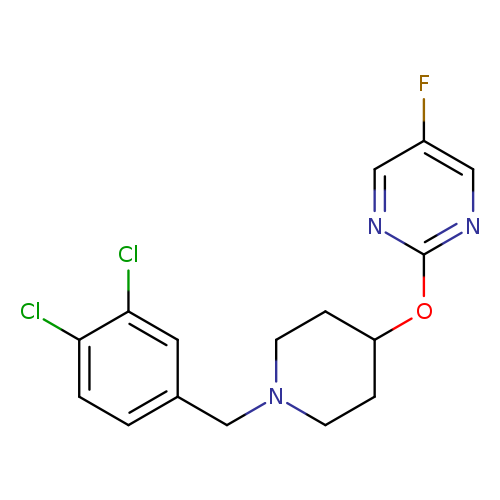 2-({1-[(3,4-dichlorophenyl)methyl]piperidin-4-yl}oxy)-5-fluoropyrimidine